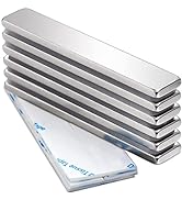 Strong Neodymium Bar Magnets with Double-Sided Adhesive, Rare-Earth Metal Neodymium Magnet - 60 x...