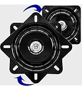 2Pack 8Inch Heavy Duty Bar Stool Swivel Plate, Chair Base With Solid Ring of Ball Bearings, 500lb...