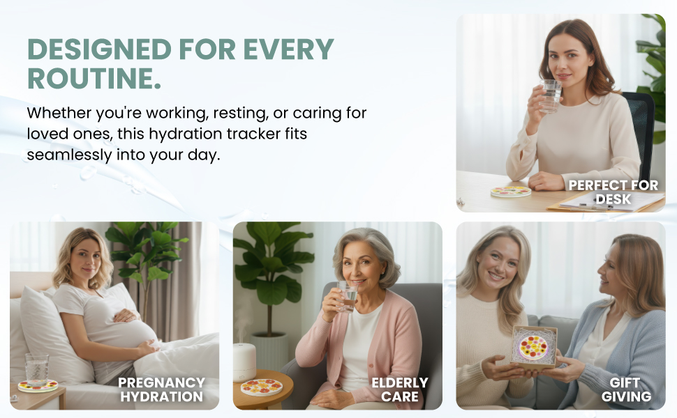 Coolfire Self-Care Gift – Smart Hydration Reminder Coaster