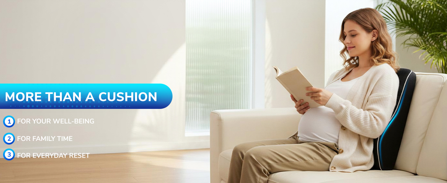 Lumbar Pillow with High Backrest