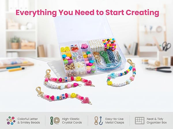 bead kits for keychain making