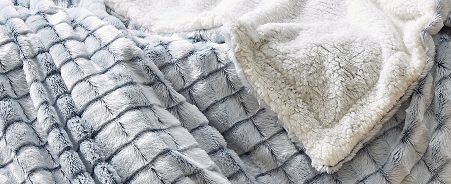 Royal Luxe Micromink Sherpa Reversible Throw