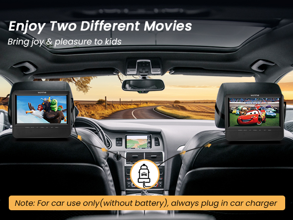 car dvd player dual screen