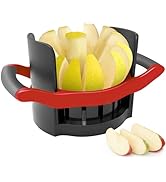 OOKUU 5.12 - Inch Large Apple Slicer, Cut 12 Thin Slices All the Way Through, HEAVY - DUTY Stainl...