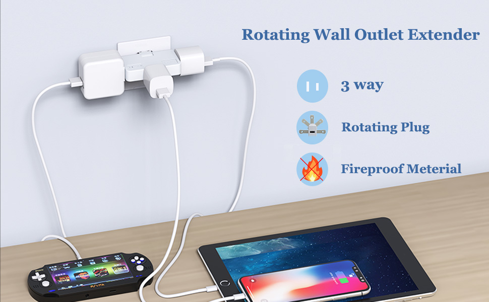 outlet extender 2 prong
