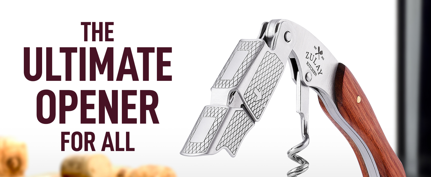 portable opener key professional corkscrew bottle wood cork double waiter for hinged wine waiters