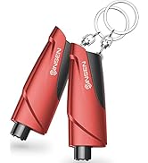 SINSEN Window Breaker Seatbelt Cutter, Car Emergency Safety Keychain, Seat Belt Escape Tool and G...