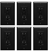 [6 Pack] WEBANG Self-Test GFCI Outlets, Tamper-Resistant and Weather-Resistant, GFCI Receptacle w...