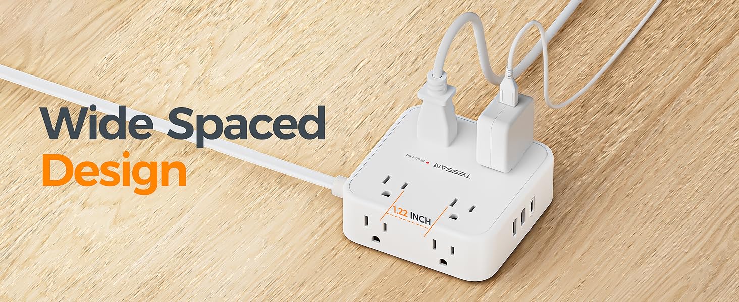 Widely Spaced Outlets