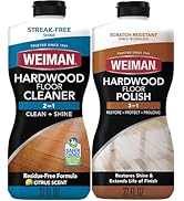 Weiman Hardwood Floor Cleaner and Polish Restorer Combo - 2 Pack - High-Traffic Hardwood Floor, N...