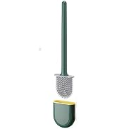 Thaibna Silicone Toilet Brush,Toilet Bowl Brush,Toilet Brush and Holder Set,Rv Toilet Cleaner Bru...