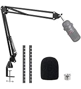 SoloCast Boom arm for HyperX , Microphone Stand for HyperX SoloCast White – Mic arm Upgrade C Des...
