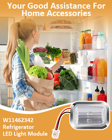 W11462342 Refrigerator LED Light Module for Whirlpool Kenmore Kitchenaid