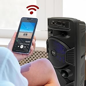 Pyle;Portable Bluetooth;PA Speaker;Speaker System;Bluetooth;Portable;Subwoofer;Tweeter;Microphone;