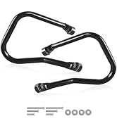 Harvards Chrome Rear Saddle Bag Guard Crash Bar Compatible with 2018-2024 Harley Davidson Softail...