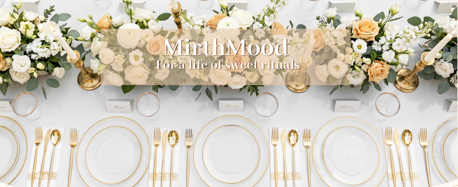 MirthMood Exguisite Design Clear and Cold Plastic Plates