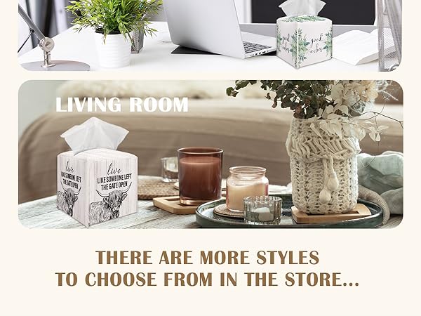 there are more styles to choose from in the store...