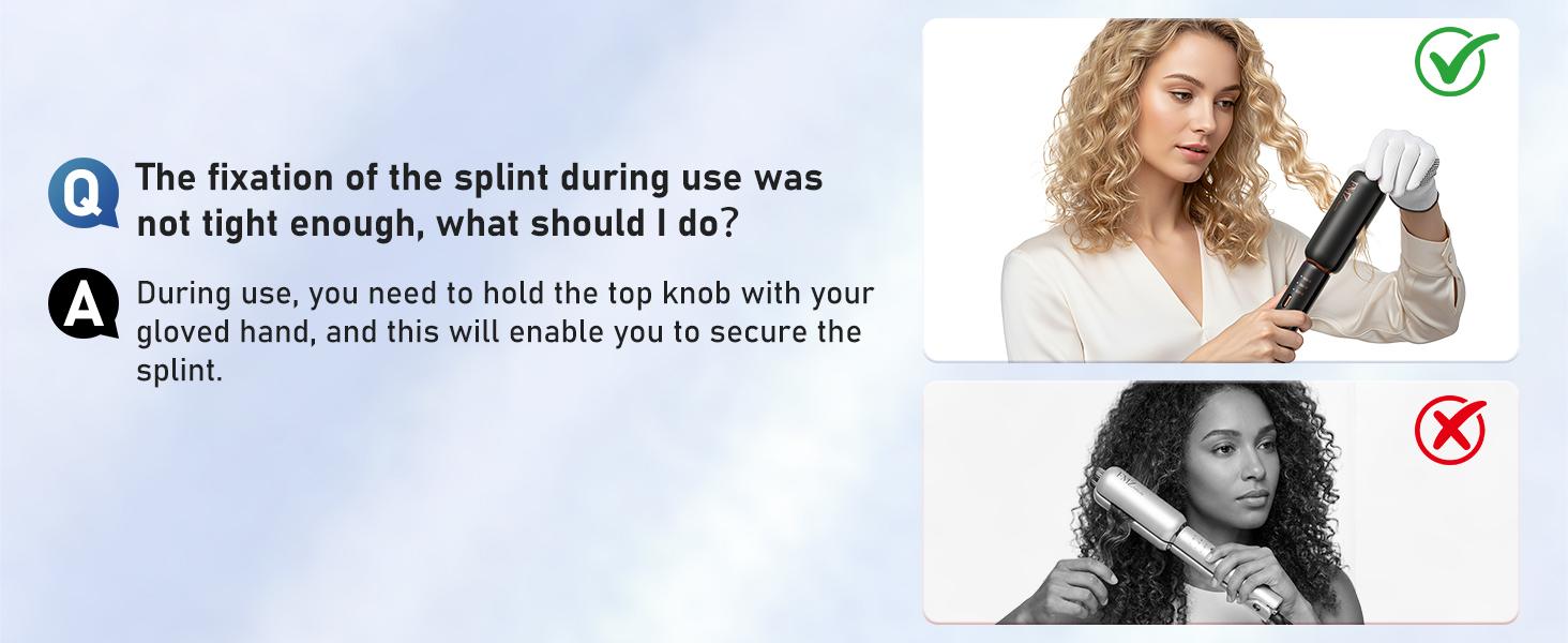 The fixation of the splint during use was not tight enough, what should l do?