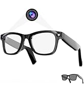 CuiSuto Smart AI Glasses with 20MP HD Camera, 1080P Video, Bluetooth/Wi-Fi, Voice Control, 400mAh...