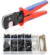 HKS Open Barrel Micro Pin Connectors Crimping Tool with 590PCS JST-SM Connectors Kit - 0.03-0.52m...