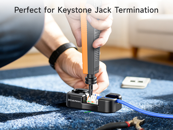 Cable Matters 110 Punch Down Tool with 110 Blade, Ethernet PunchDown Tool, Keystone Punch Down 