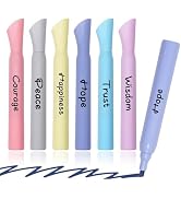 IOMDRWU Highlighters Assorted Colors, 6 Pack Tank Style Highlighters, Chisel Tip, No Bleed Bible ...