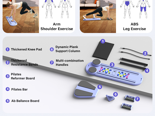flo pilates foldable pilates reformer pilates board for home workout pilates reformer board
