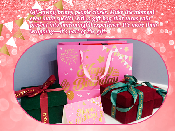Pink Birthday Gift Bag