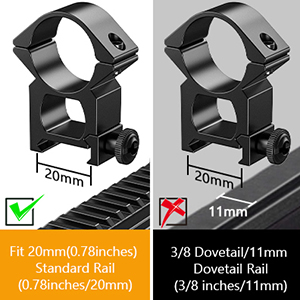 CVLIFE 4x32 Optics R4 Reticle Crosshair scope with 20mm Mounts