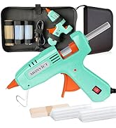 MONVICT Hot Glue Gun Kit, Mini Glue Gun with Carrying Case,20 Pcs Premium Glue Sticks, 10 Pcs Woo...