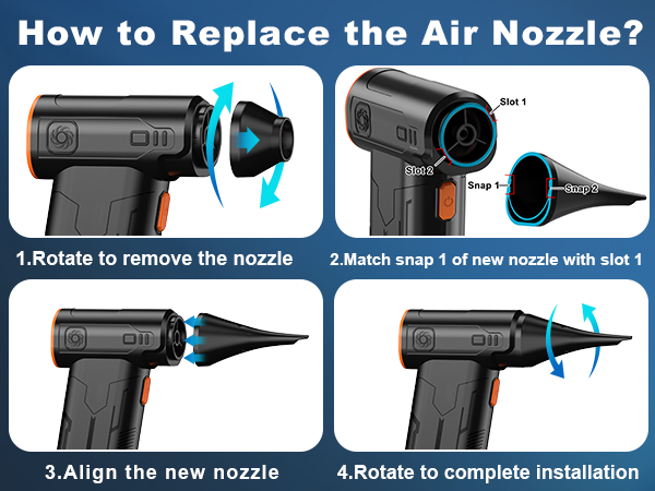Air nozzle change
