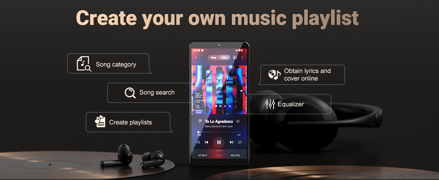 MP3 Player with Bluetooth and WiFi