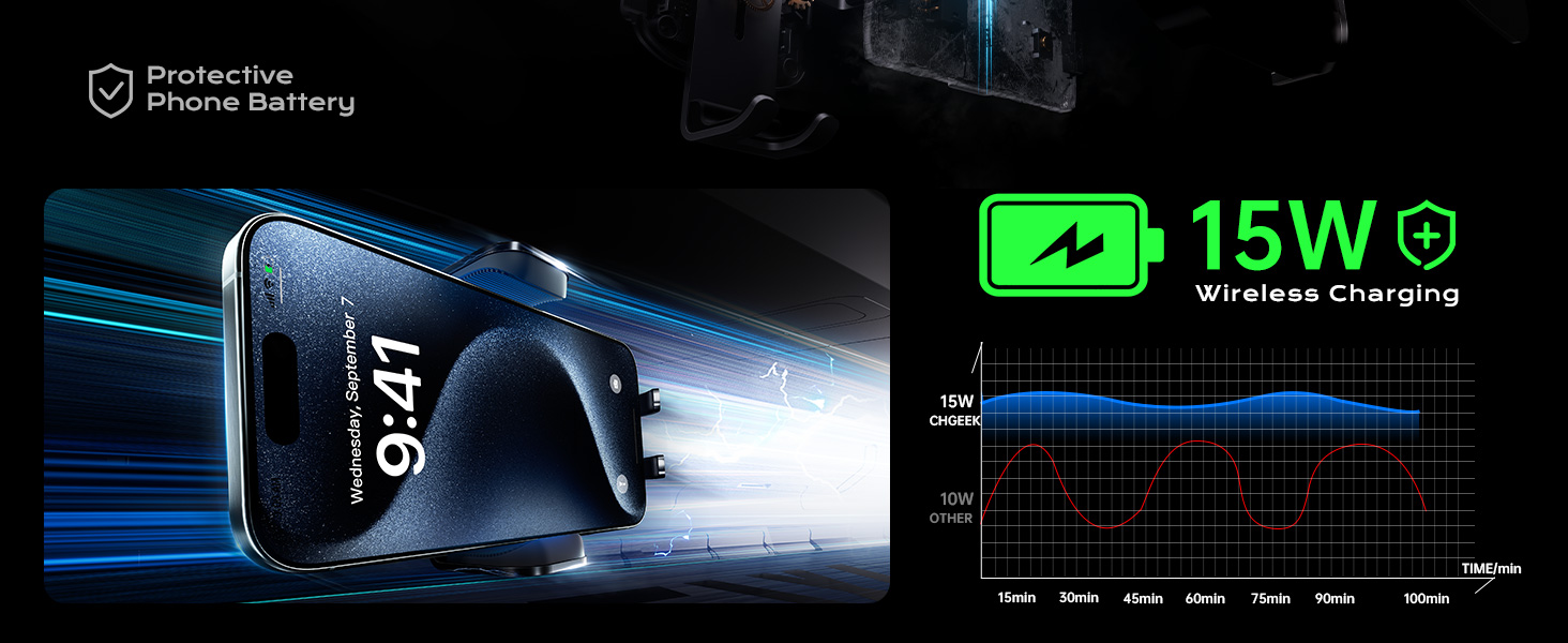 15W wireless car charger