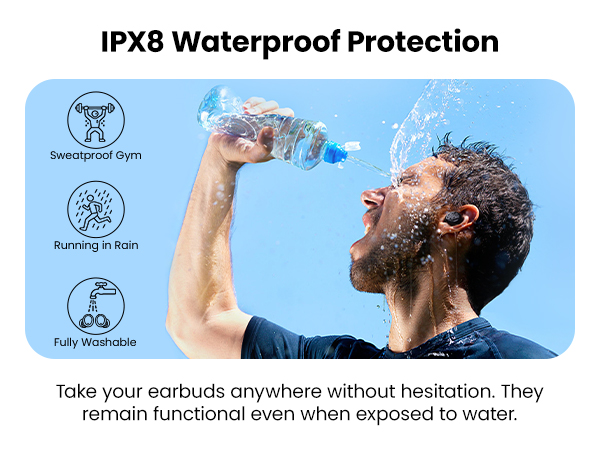 IPX8 Waterproof Earphones