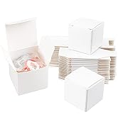 PH PandaHall Kraft Paper Box, Mini White Paper Gift Packaging Box with Lid Soap Box Foldable Card...