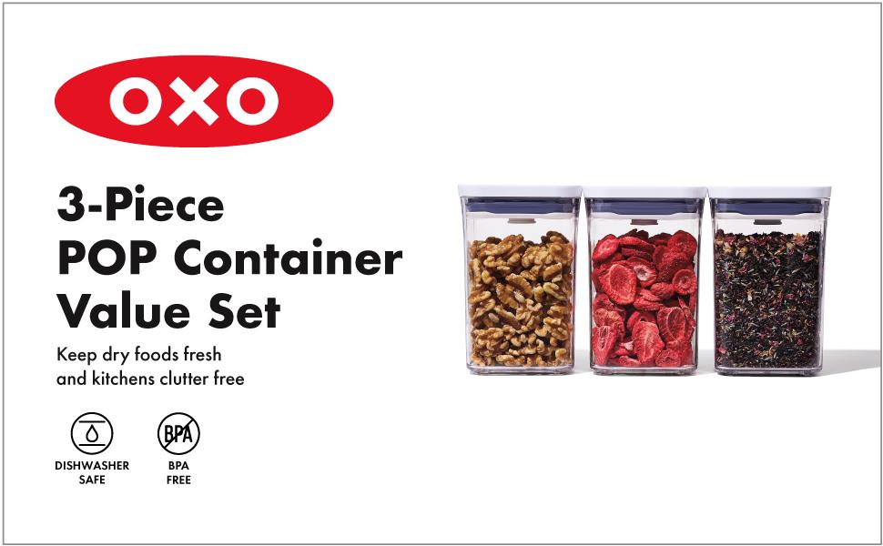 OXO Good Grips 3-Piece POP Container Value Set