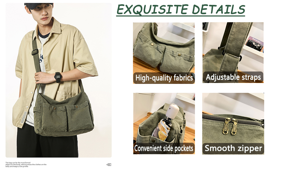 Messenger bag details