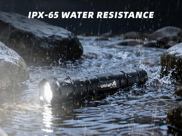 IPX-65 WATER RESISTANCE