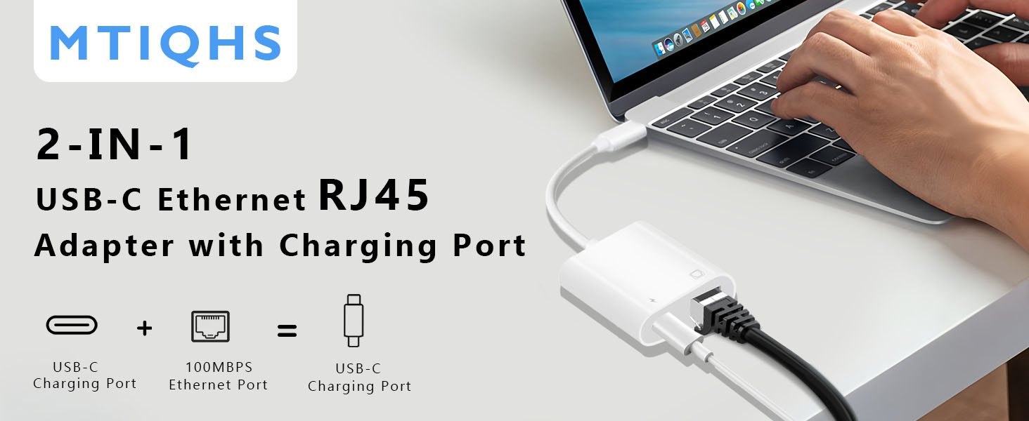 USB C to Ethernet adapter USB C to RJ45 Ethernet adapter iPad Ethernet adapter to USB C