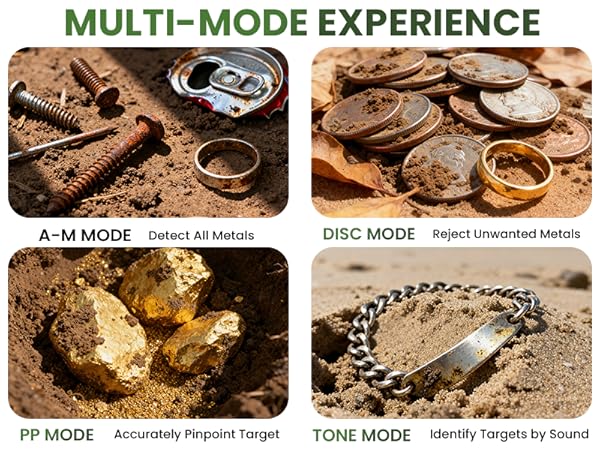 treasure hunting metal detector