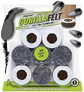 Slipstick GorillaFelt 1-1/2 Inch Felt Glides/Furniture Feet Floor Protectors (Set of 8 Sliders) N...