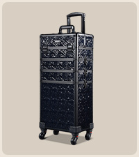 BYOOTIQUE Rolling Makeup Case Cosmetology case on wheels Makeup Artist Nail