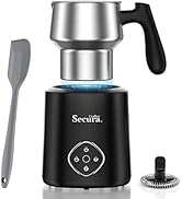 Secura Coffee Milk Frother, 4-in-1 Electric Milk Steamer and Frother with Detachable Stainless St...