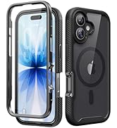 ALGORAM Magnetic for iPhone 17 Case with Built-in Sensitive Screen Protector, Full-Body Dual Fron...