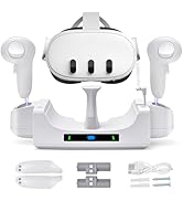 Charging Dock for Oculus/Meta Quest 3,Charging Stand for Meta Quest 3 Controller and Headset with...