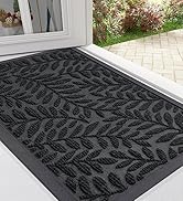 OLANLY Door Mat Indoor Outdoor Entrance, 29.5x17, Waterproof All-Weather All-Season Doormat, Stur...