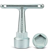 VIDABTE Curb Stop Wrench,Water Meter Wrench for Pentagon Curb Boxes,Water Valve Shut Off Tool,Pen...