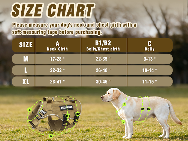size chart brown