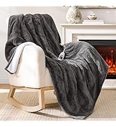 Yokimisu Heated Blanket, Electric Blanket with 2 Wearable Buttons, 50x60 Inches Wearable Heated T...