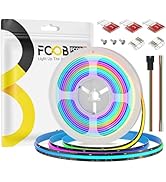 FCOB 16.4FT WS2811 IC RGB COB LED Strip 720LEDs/m 12V Addressable Chasing Dream Color 100IC Strip...